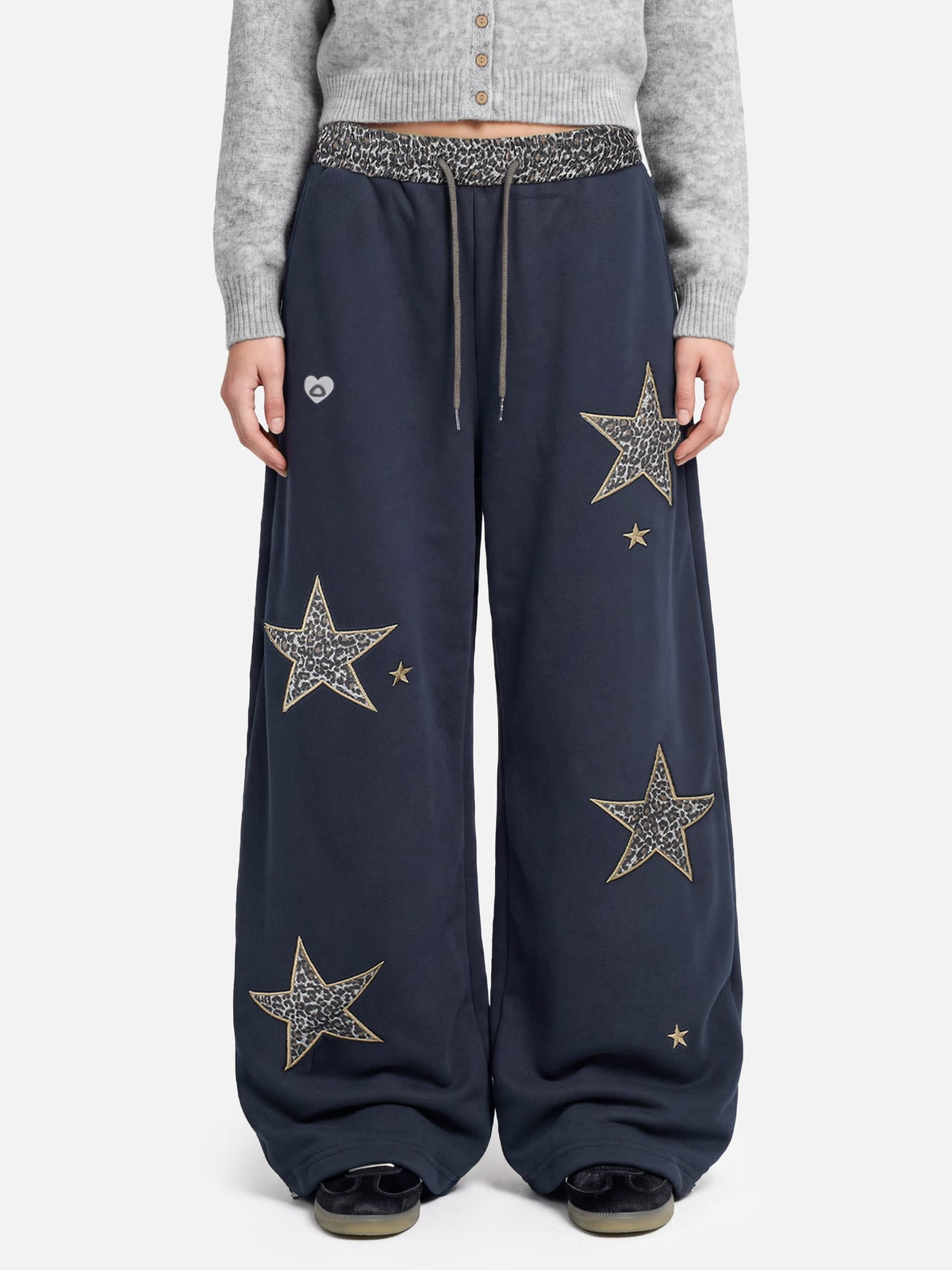 [Pre-Order] Aelfric Eden Leopard Star Baggy Barrel Sweatpants