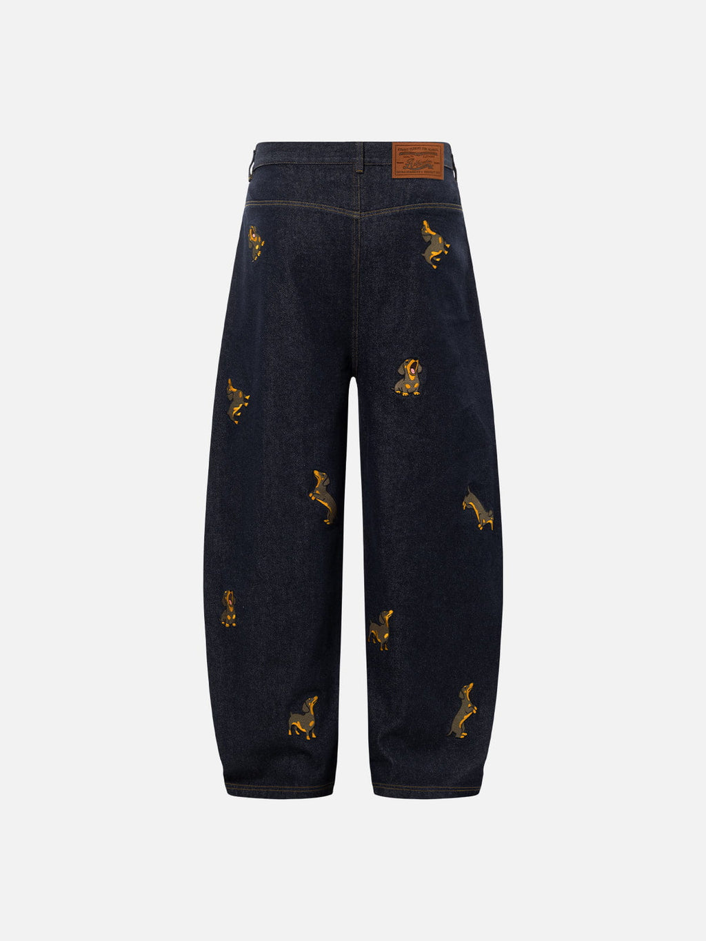 Aelfric Eden Dachshund Embroidered Baggy Jeans