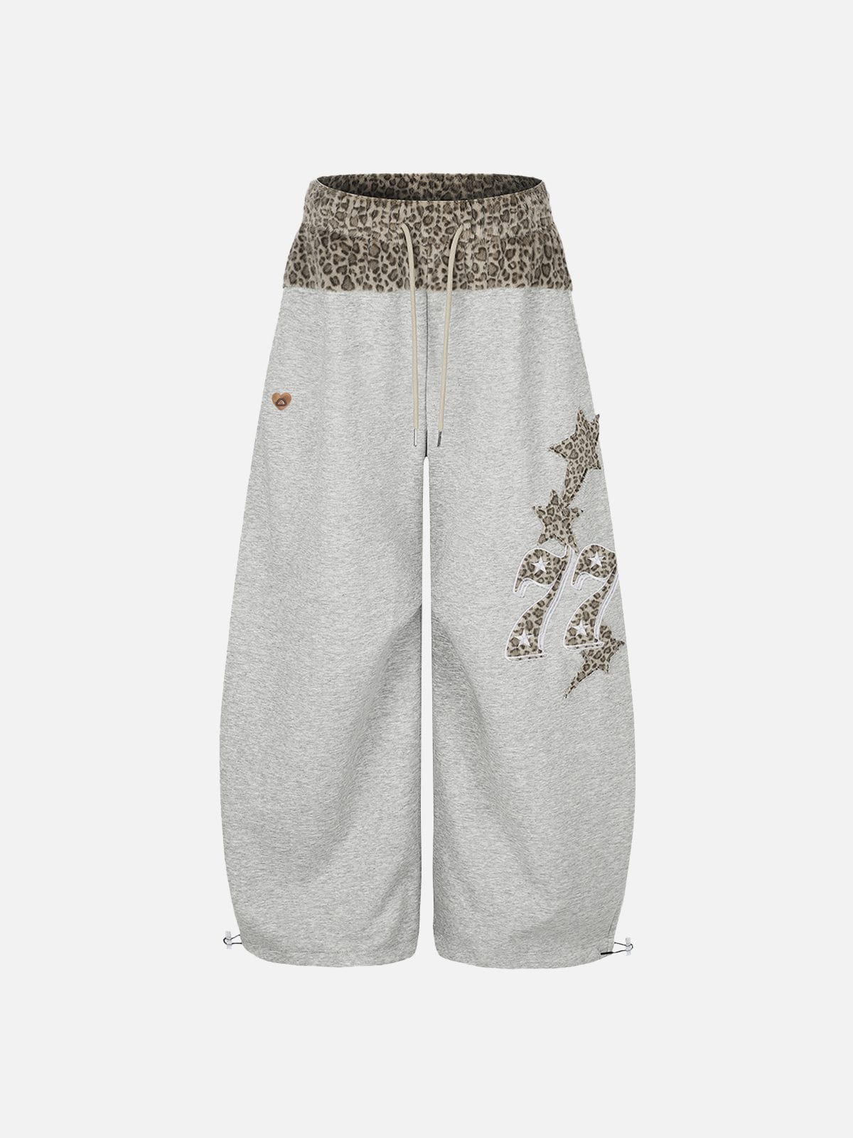 Aelfric Eden Leopard Panel Baggy Barrel Sweatpants