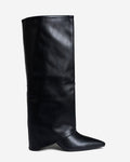 2 in 1 knee & ankle boots - Black