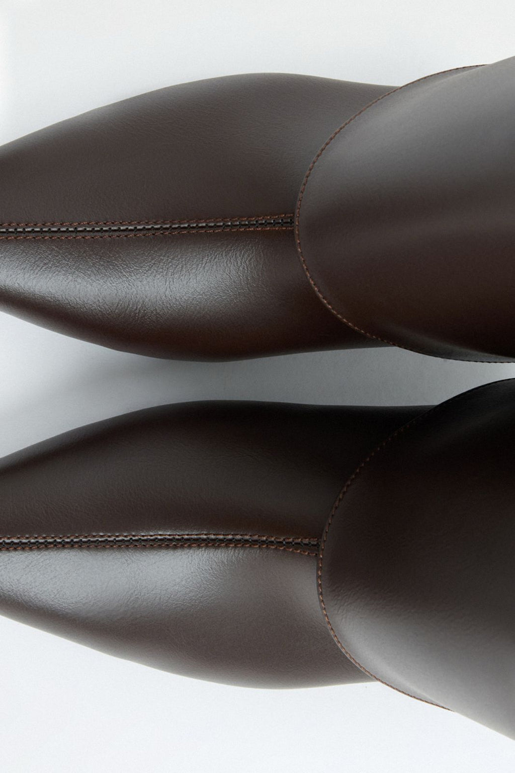 Barfin Leather knee high boots - Dark Brown